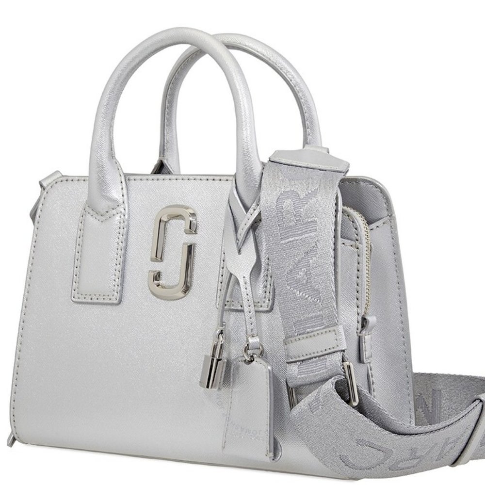Marc Jacobs Metallic Silver Satchel